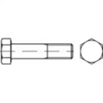 Conrad Toolcraft 146287 zeskantbouten m20 100 mm buitenzeskant din 7990 staal thermisch verzinkt 25 stuk(s) aanbieding