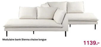 Karwei Modulaire bank Sienna chaise longue aanbieding