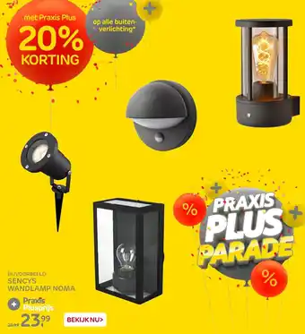 Praxis Sencys wandlamp noma aanbieding