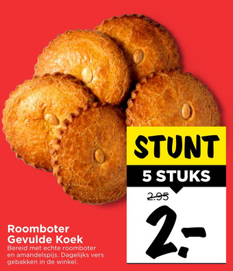 Vomar Voordeelmarkt Roomboter Gevulde Koek aanbieding