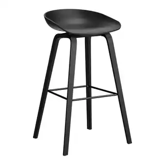 fonQ Hay about a stool aas32 barkruk - h 75 cm - black oak - black aanbieding