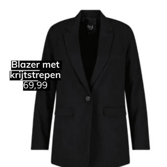 MS Mode Blazer met krijtstrepen aanbieding