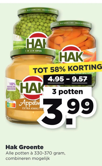 PLUS Hak groente aanbieding