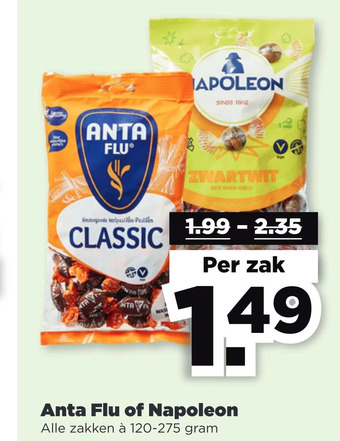 PLUS Anta flu of napoleon aanbieding