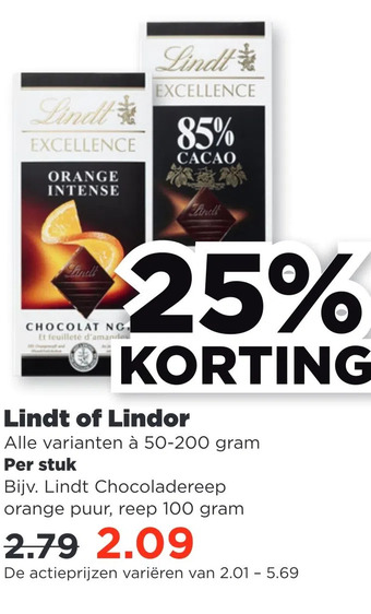 PLUS Lindt of lindor aanbieding