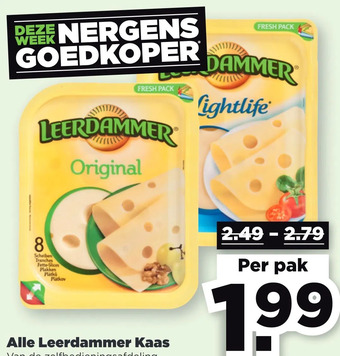 PLUS Alle leerdammer kaas aanbieding