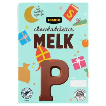 Jumbo Jumbo chocoladeletter melk p 65g aanbieding