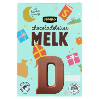 Jumbo Jumbo chocoladeletter melk d 65g aanbieding