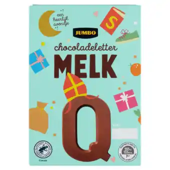 Jumbo Jumbo chocoladeletter melk q 65g aanbieding