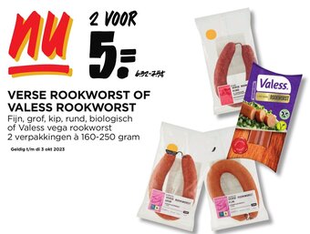 Jumbo VERSE ROOKWORST OF VALESS ROOKWORST 160-250 gram aanbieding