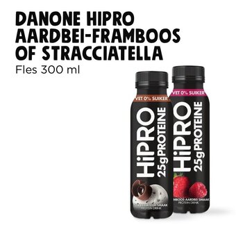 Jumbo DANONE HIPRO AARDBEI-FRAMBOOS OF STRACCIATELLA 300 ml aanbieding