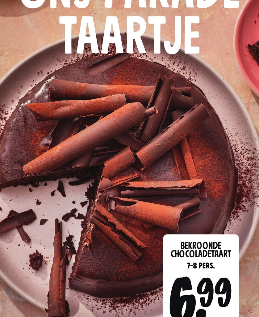 Jumbo BEKROONDE CHOCOLADETAART aanbieding