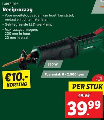 Lidl PARKSIDE Reciprozaag aanbieding