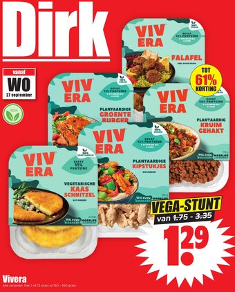 Dirk Vivera  150-450g aanbieding