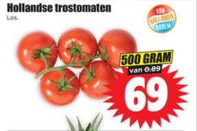 Dirk Hollandse trostomaten 500g aanbieding