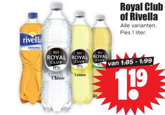 Dirk Royal Club of Rivella  Fles 1 liter. aanbieding