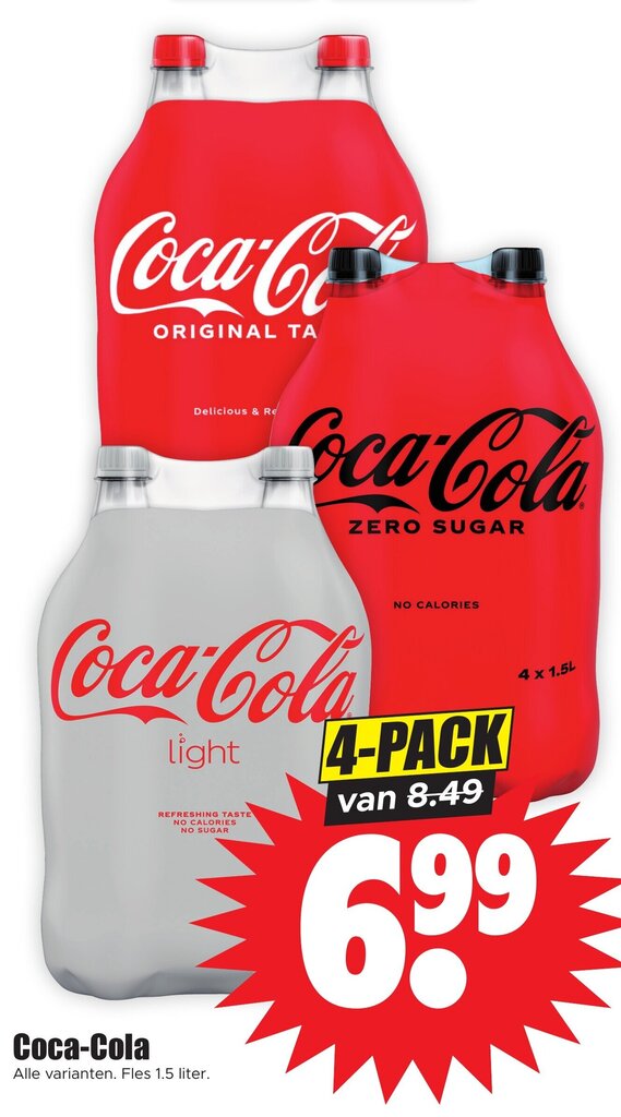 Dirk Coca-Cola  1.5 liter aanbieding