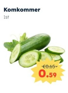 Ochama Komkommer aanbieding