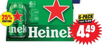 Dirk Heineken bier  6-PACK aanbieding
