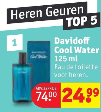 Kruidvat Davidoff Cool Water 125 ml aanbieding