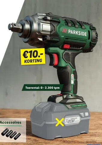 Lidl Accu-slagmoersleutel 20v aanbieding