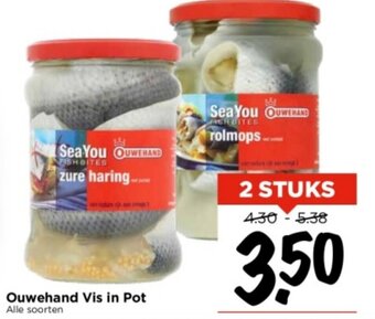 Vomar Voordeelmarkt Ouwehand Vis in Pot 2 STUKS aanbieding