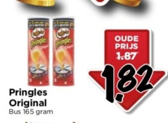 Vomar Voordeelmarkt Pringles Original Bus 165 gram aanbieding