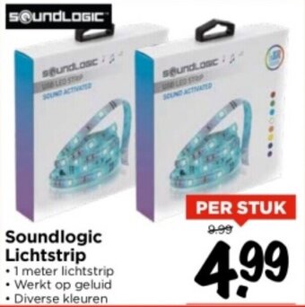 Vomar Voordeelmarkt Soundlogic Lichtstrip aanbieding