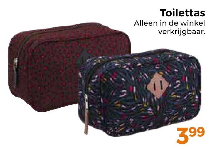 Trekpleister Toilettas aanbieding