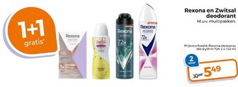 Trekpleister Rexona en Zwitsal deodorant aanbieding