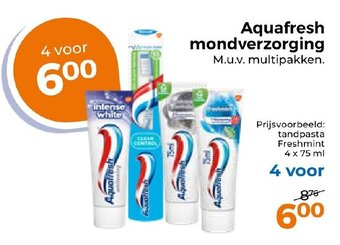Trekpleister Aquafresh mondverzorging aanbieding