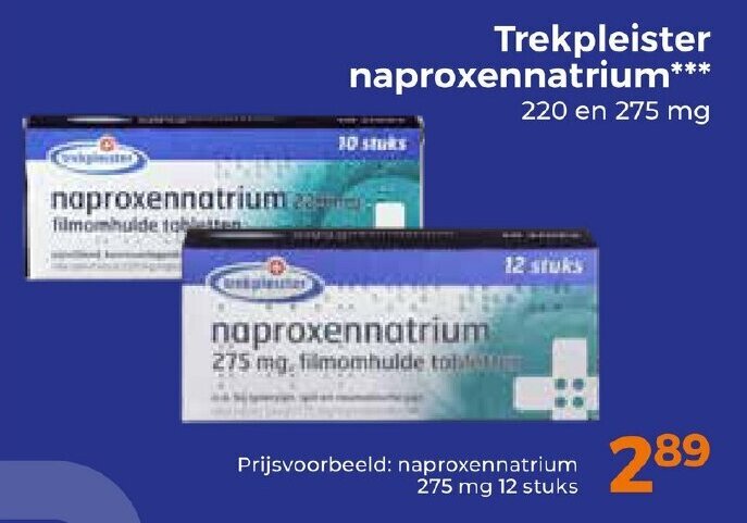 Trekpleister Trekpleister naproxennatrium 220 en 275 mg aanbieding