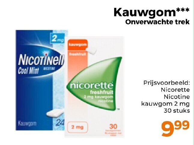 Trekpleister Kauwgom aanbieding