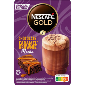Albert Heijn Nescafé gold chocolate caramel brownie mocha aanbieding