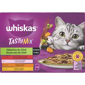 Albert Heijn Whiskas tasty mix keuze van de chef in saus aanbieding