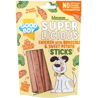 Albert Heijn Good boy super licious sticks chicken broccoli aanbieding