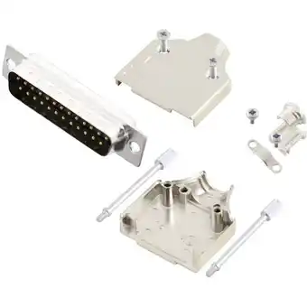 Conrad Mh connectors mhdm25-db25p-k d-sub male connectorset 180 ° aantal polen: 25 soldeerkelk 1 stuk(s) aanbieding