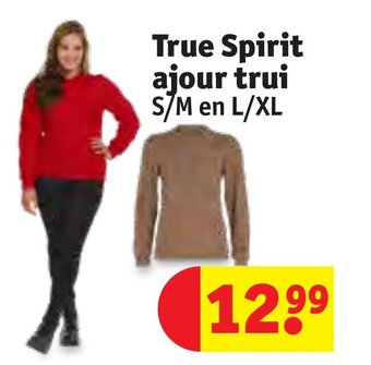 Kruidvat True Spirit ajour trui S/M en L/XL aanbieding