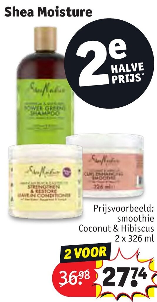 Shea Moisture aanbieding bij Kruidvat