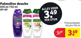 Kruidvat Palmolive douche 650 en 750 ml aanbieding