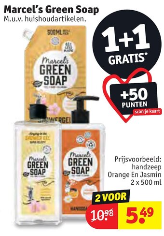 Kruidvat Marcel's Green Soap aanbieding