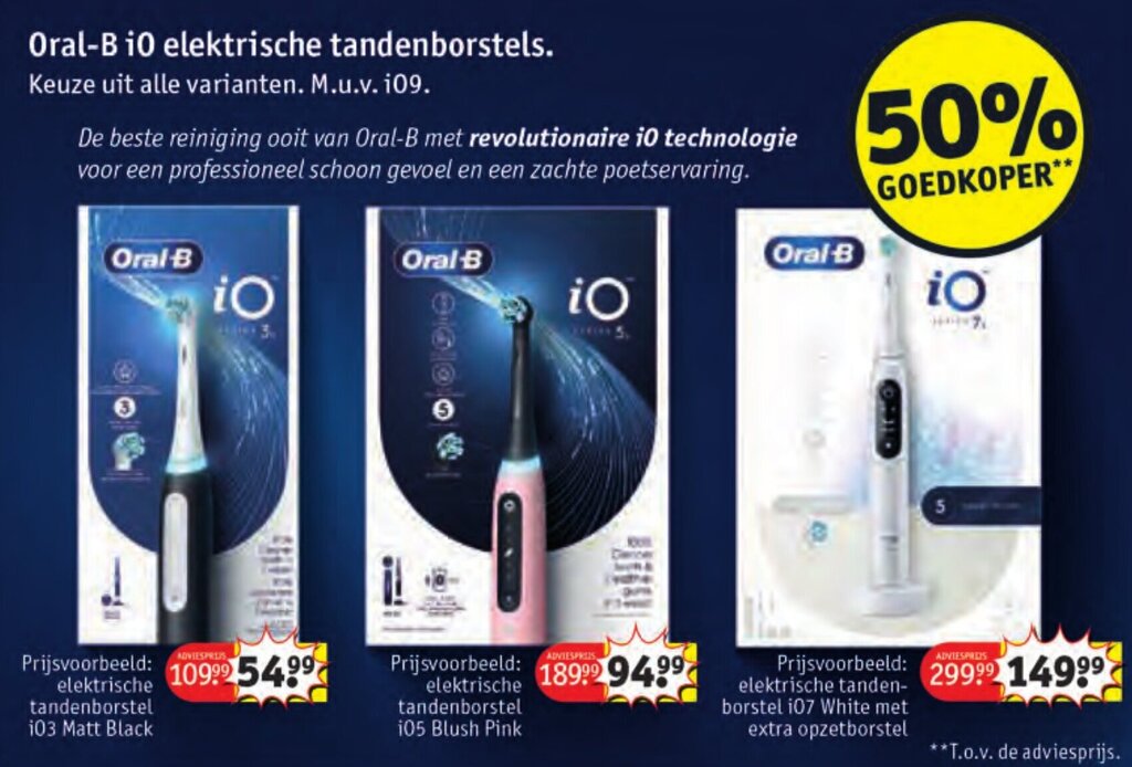 Oral-B 10 Elektrische Tandenborstels Aanbieding Bij Kruidvat