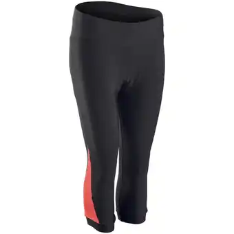 Decathlon Fietskuitbroek voor dames 500 zwart/koraal aanbieding