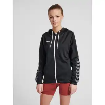 Decathlon Dames sweatshirt met capuchon hummel zip hmlauthentic poly aanbieding