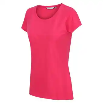 Decathlon Carlie fitness-t-shirt met korte mouwen voor dames - donkerroze aanbieding