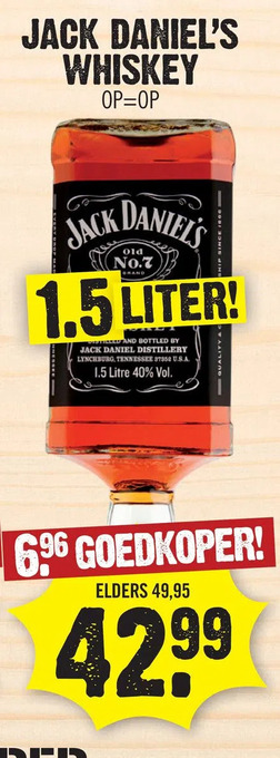 Dirk Jack daniel's whiskey aanbieding