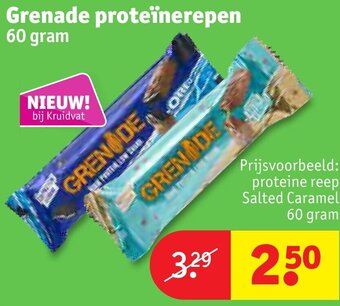 Kruidvat Grenade proteïnerepen 60 gram aanbieding