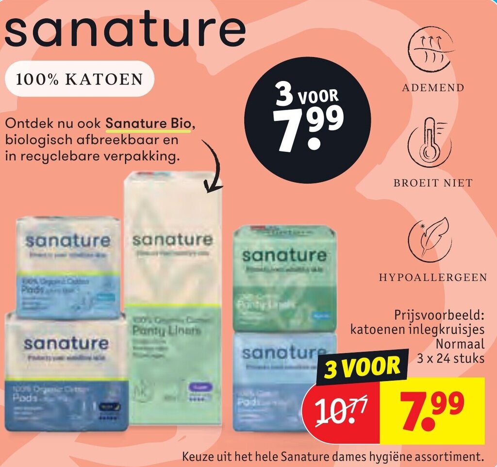sanature aanbieding bij Kruidvat