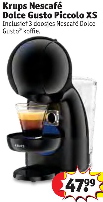 Kruidvat Krups Nescafé Dolce Gusto Piccolo XS aanbieding