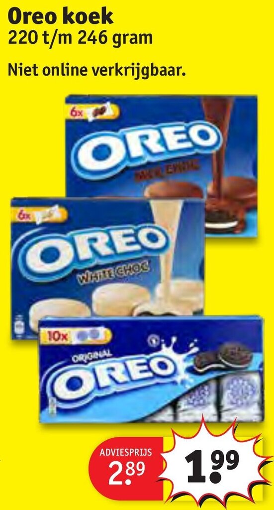 Kruidvat Oreo koek aanbieding